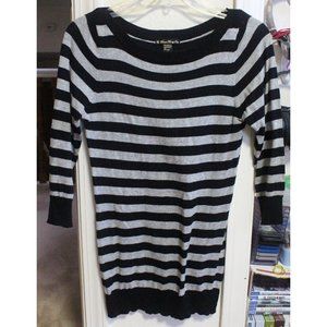 "forever twenty one" striped black/white shirt